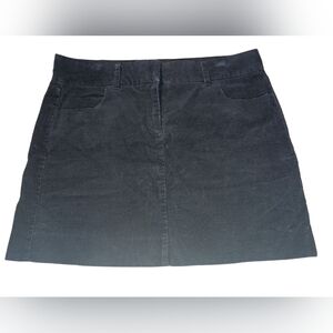Classic Navy Corduroy Skirt